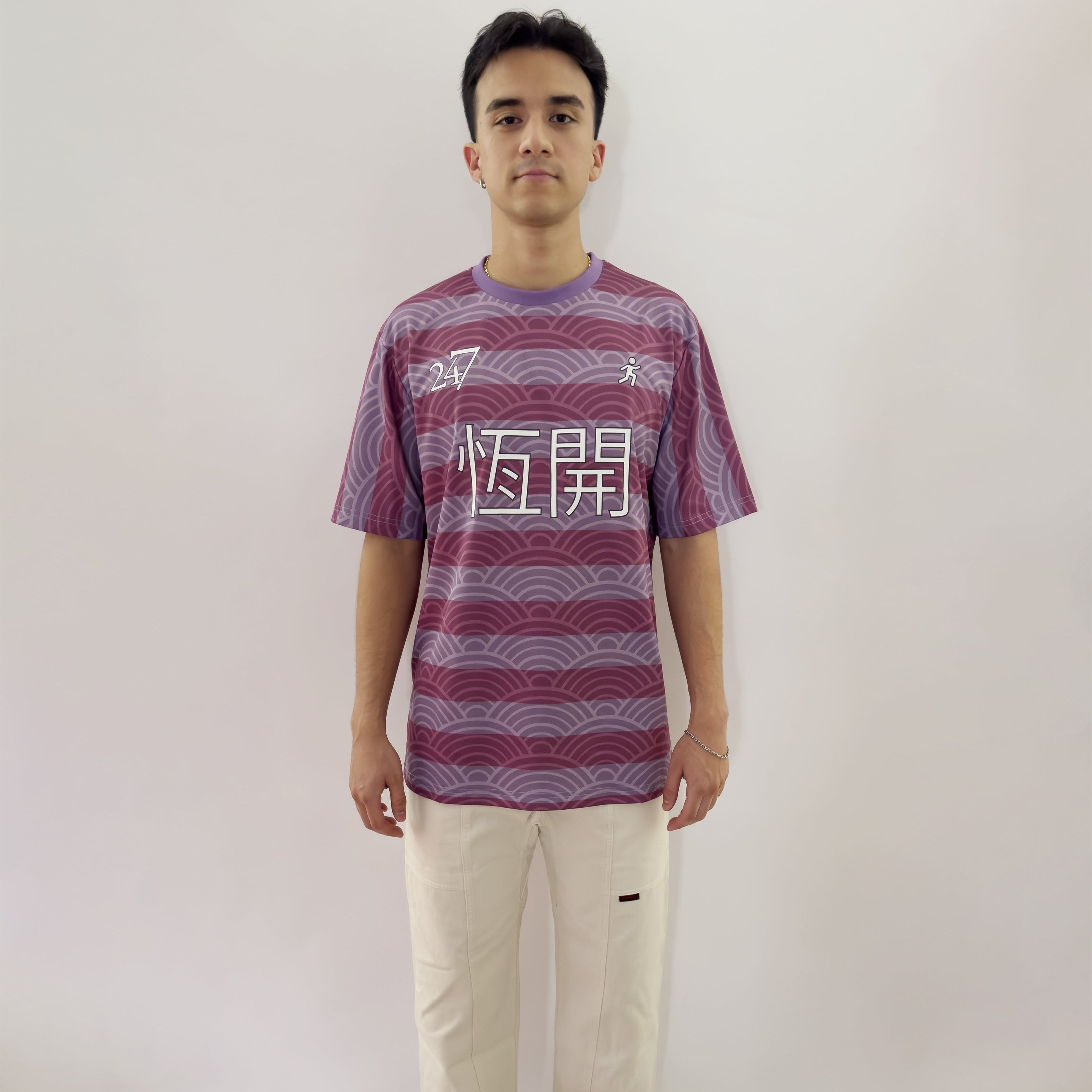 always open mens 2024 "home" jersey with embroidery, ribbed collar, heat press, and Japanese pattern mode picture with pants