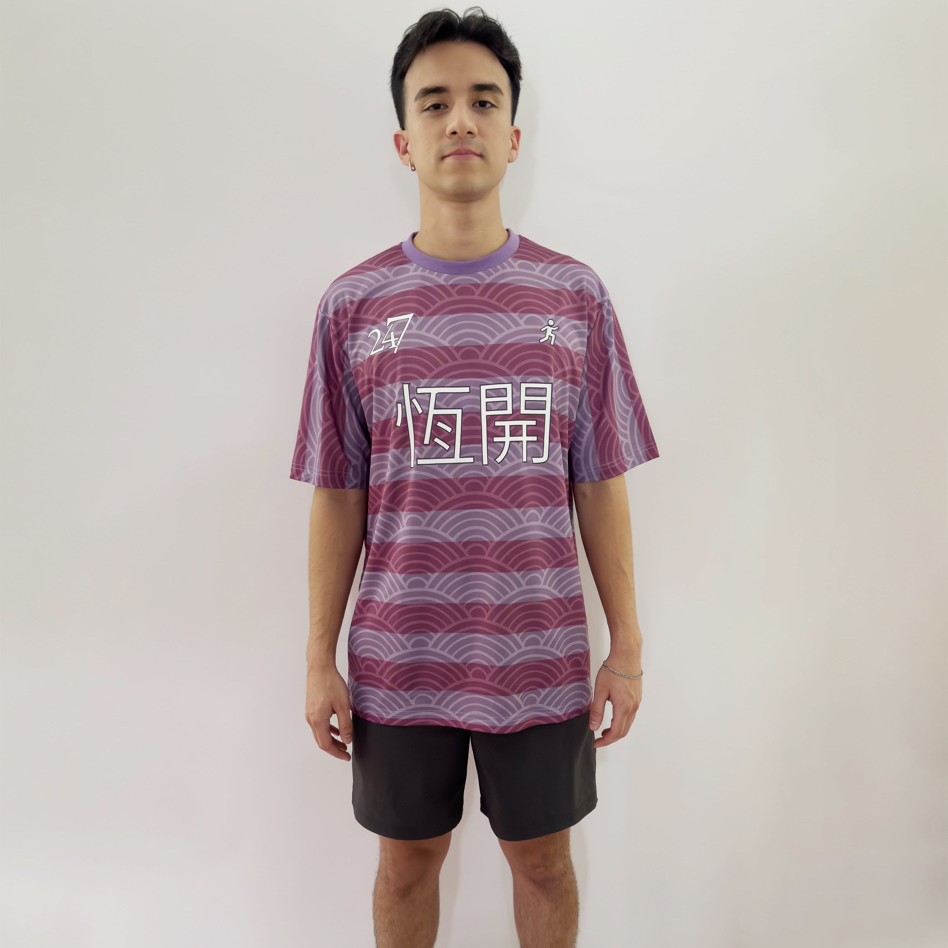 always open mens 2024 "home" jersey with embroidery, ribbed collar, heat press, and Japanese pattern mode picture with shorts