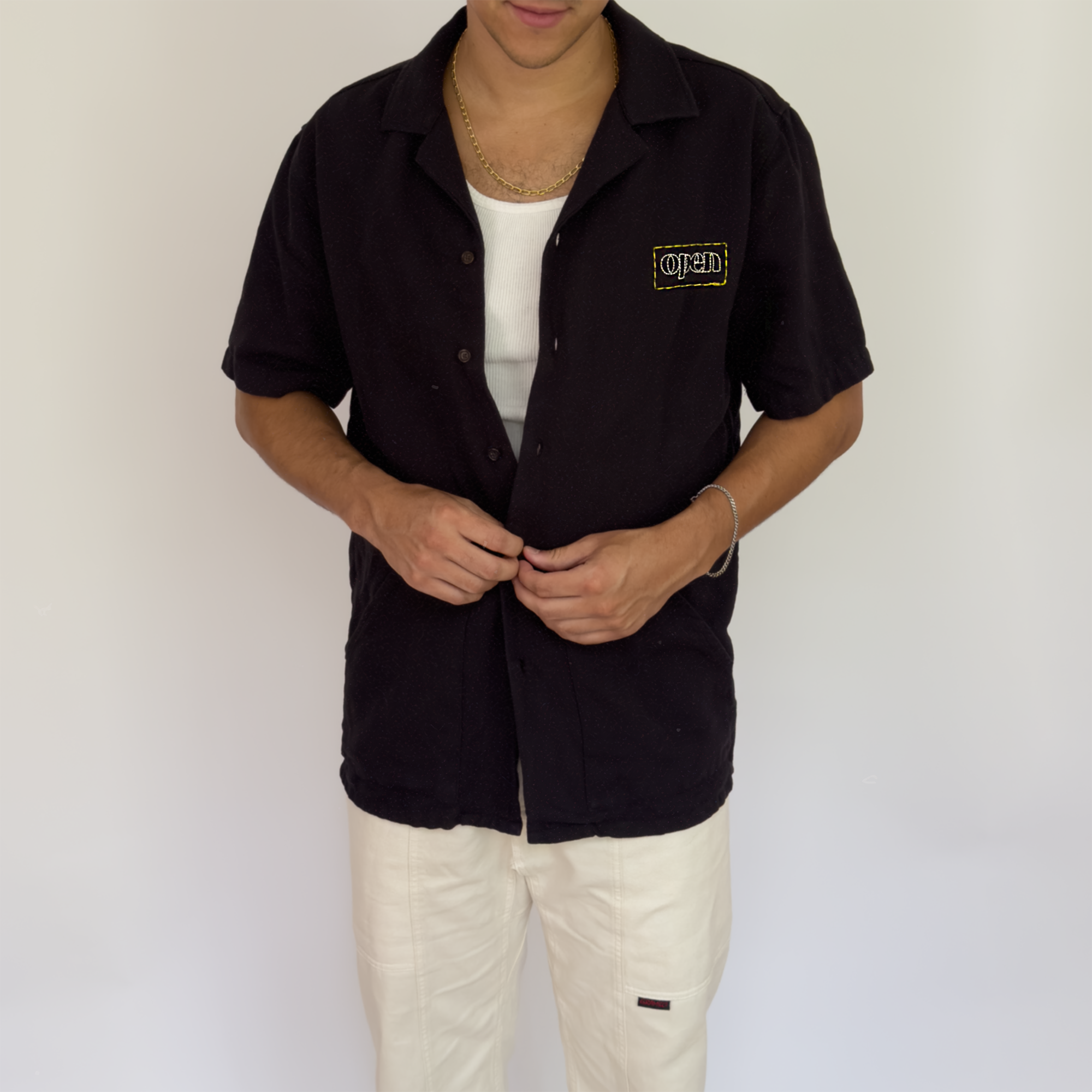 linen cotton cocktail shirt