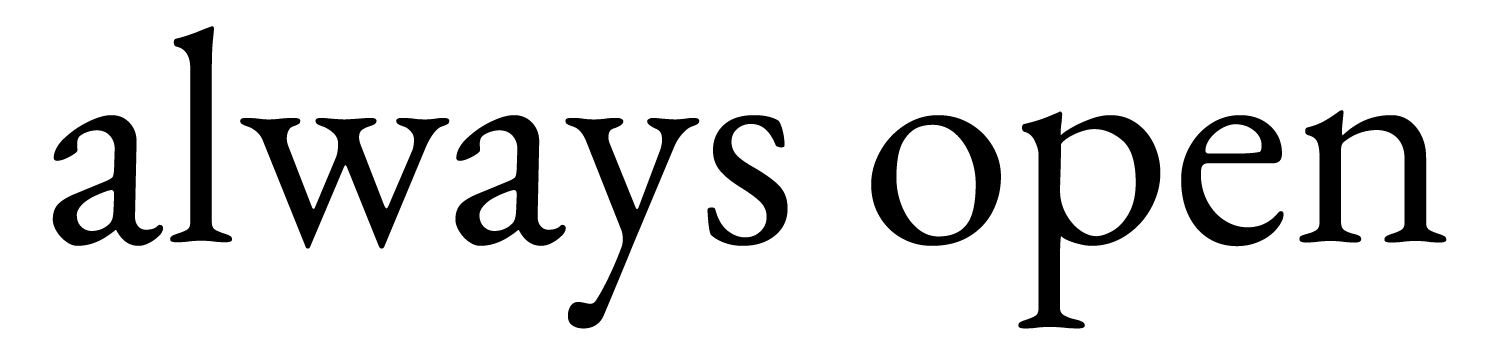 always open logo