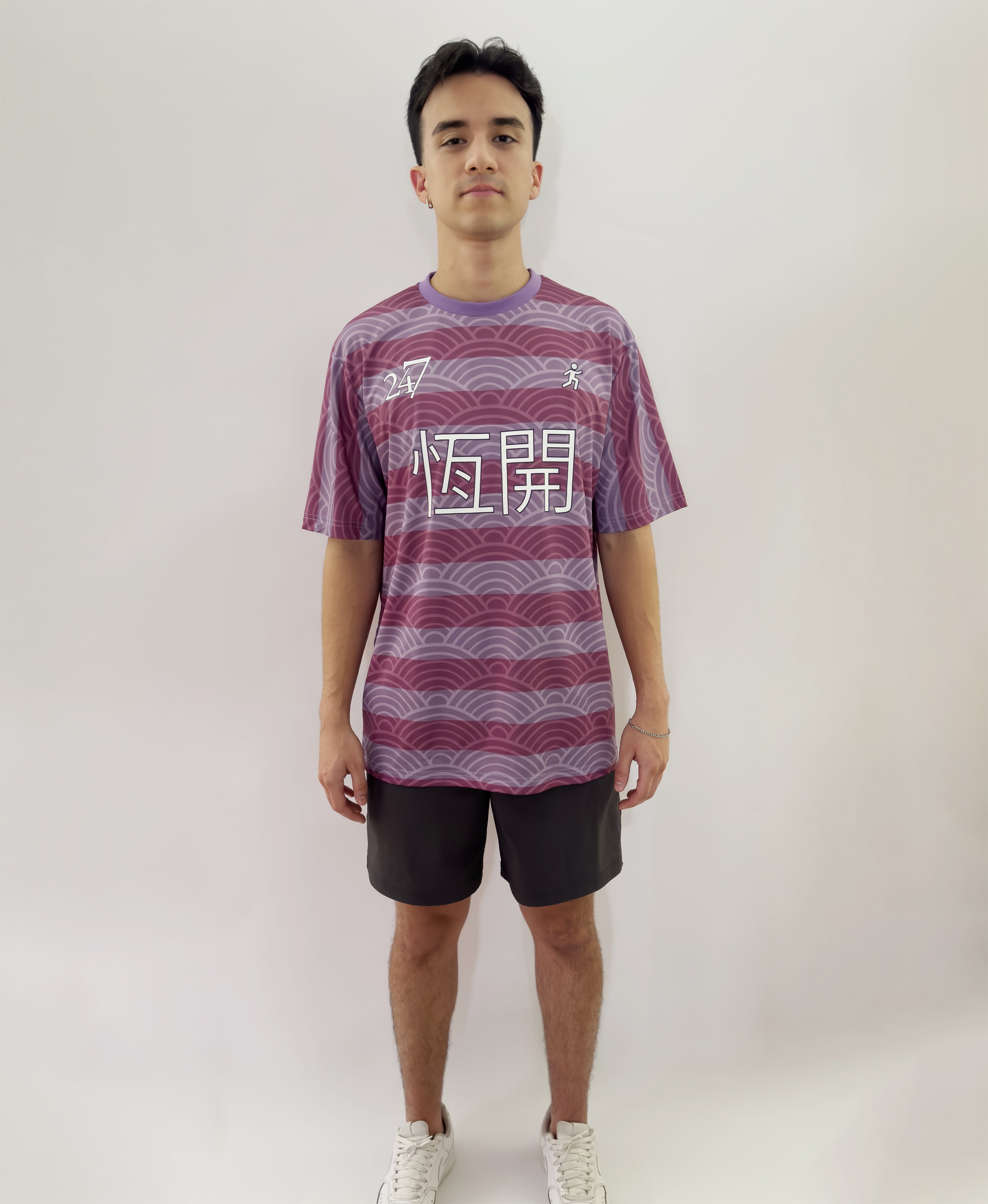 always open mens 2024 "home" jersey with embroidery, ribbed collar, heat press, and Japanese pattern mode picture with shorts