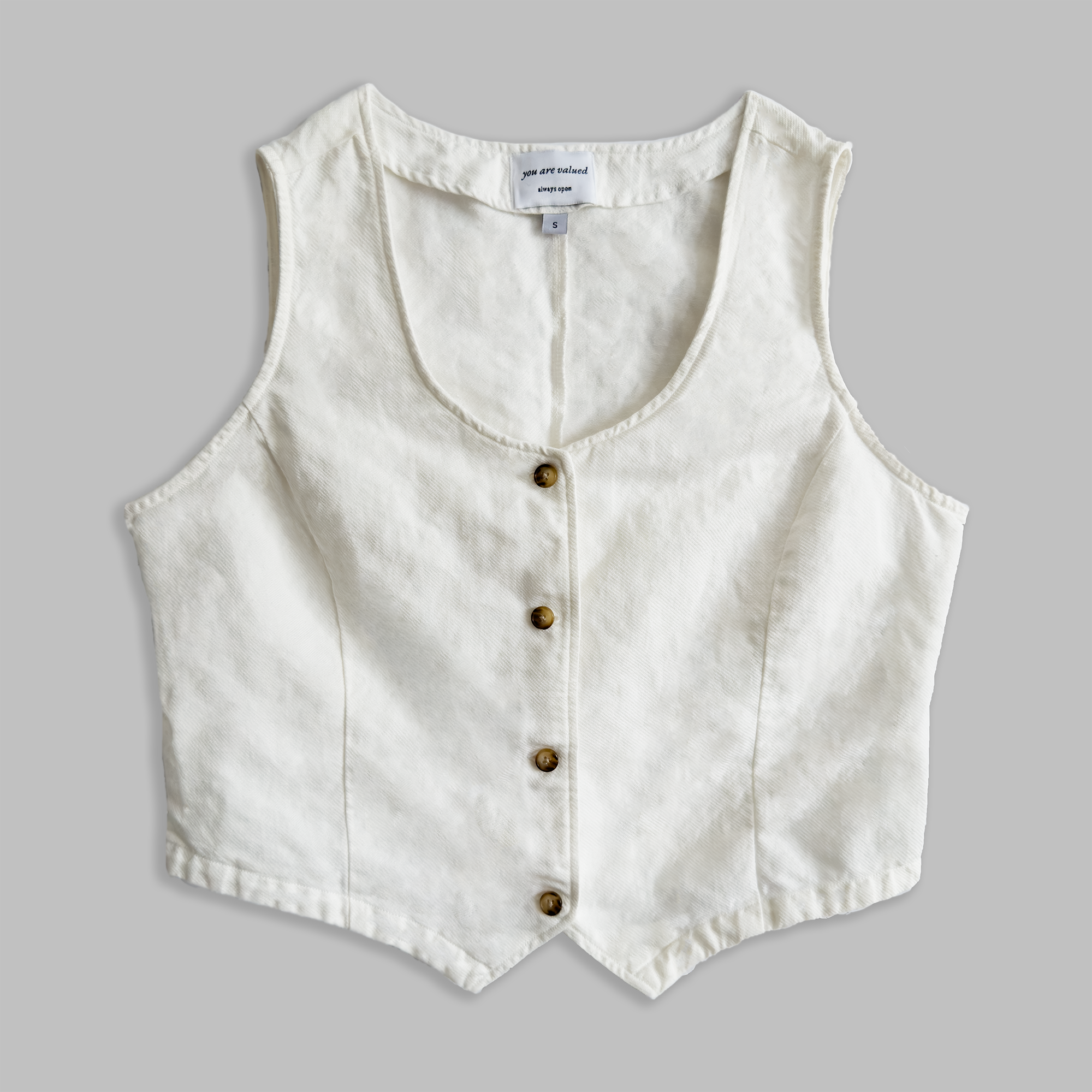 linen cotton vest tank